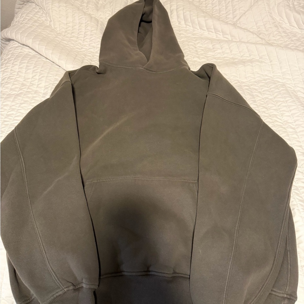 Abercrombie & Fitch Soft A&F Essentials Green Oversized Hoodie